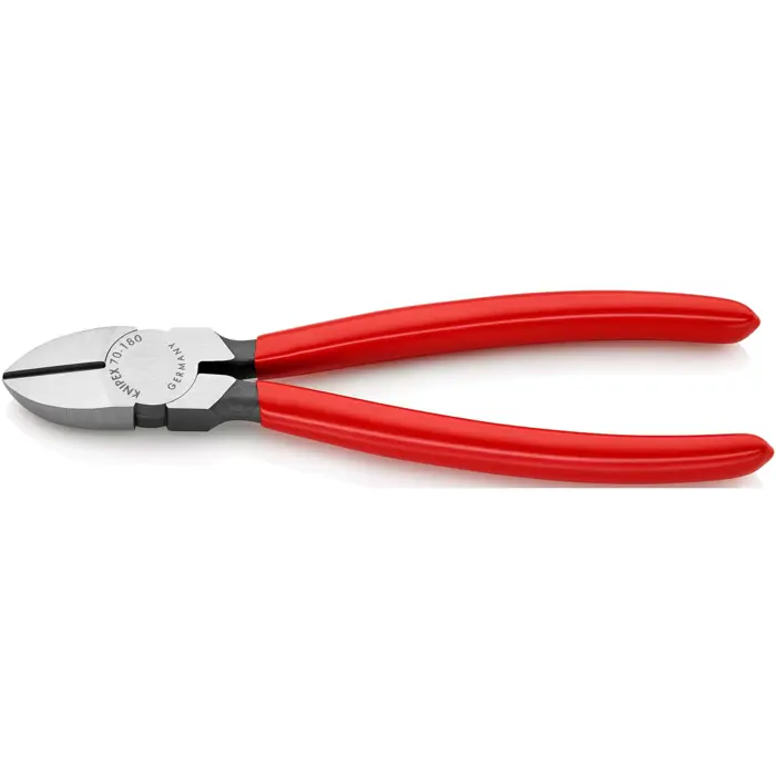 KNIPEX side cutters 70 01 180, cutting pliers (red, length 180mm)
