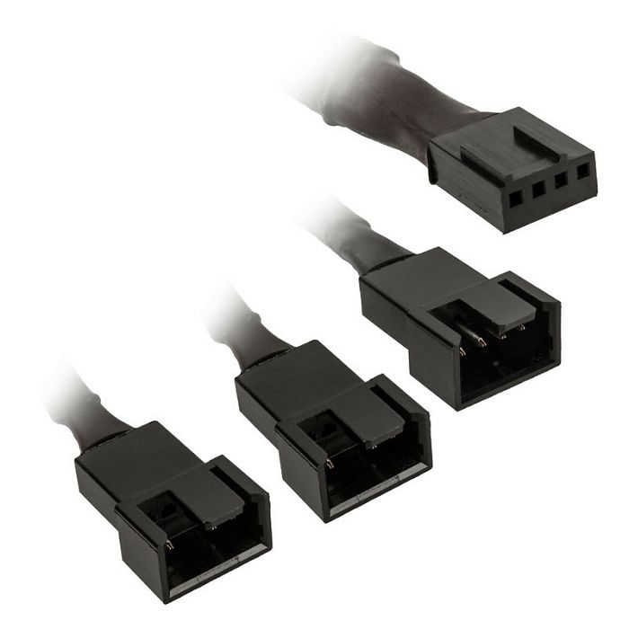 Kolink 1-3 PWM fan splitter cable - 35 cm, braided, black PGW-AC-KOL-112