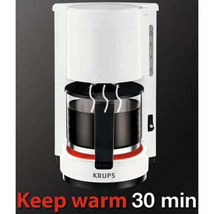 Krups AromaCafé 5 F 183 01, filter machine white