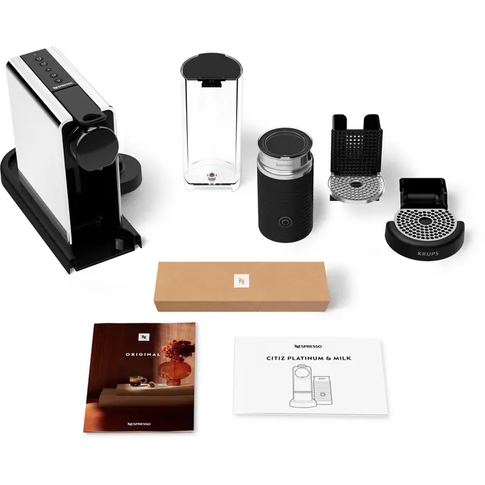 Krups Nespresso CitiZ&Milk Platinum XN630D, capsule machine stainless steel