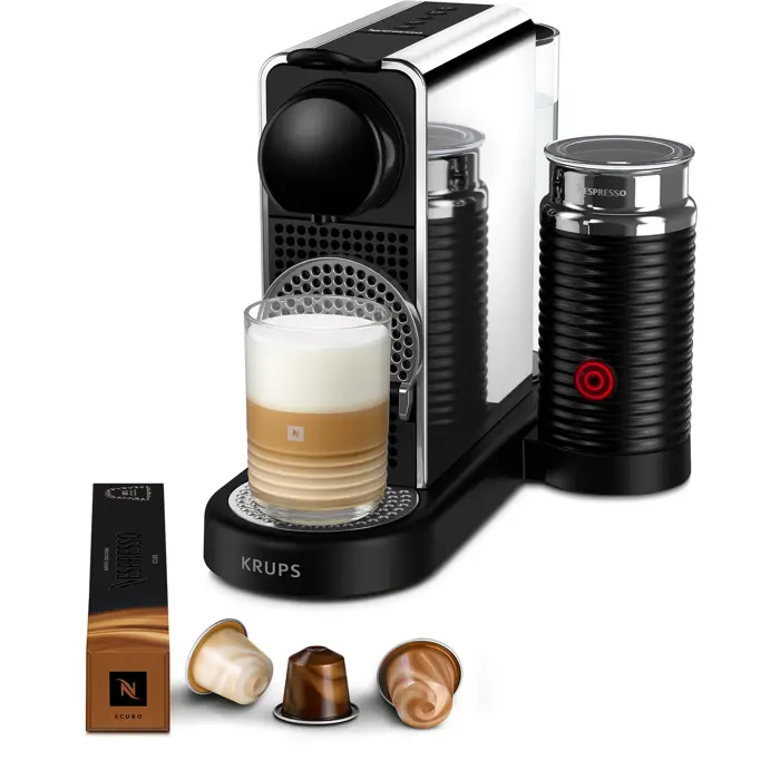 Krups Nespresso CitiZ&Milk Platinum XN630D, capsule machine stainless steel