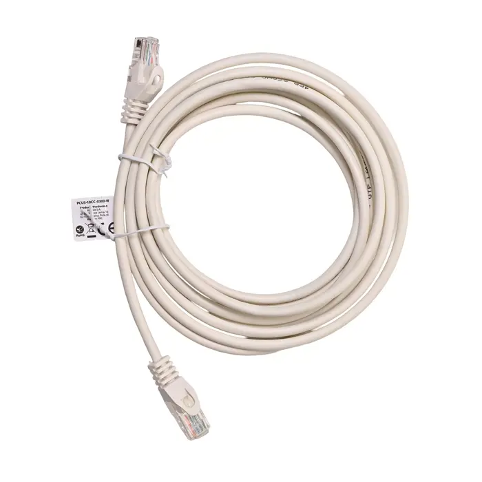Lanberg PCU5-10CC-0300-W networking cable White 3 m Cat5e U/UTP (UTP)