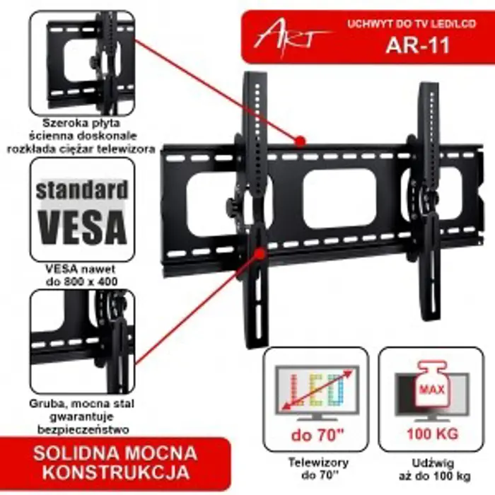 LED/LCD ART 42-100" Wall TV Mount