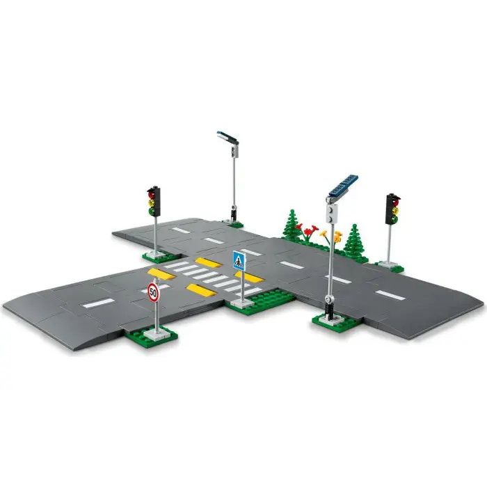 LEGO City intersection with traffic lights 60304