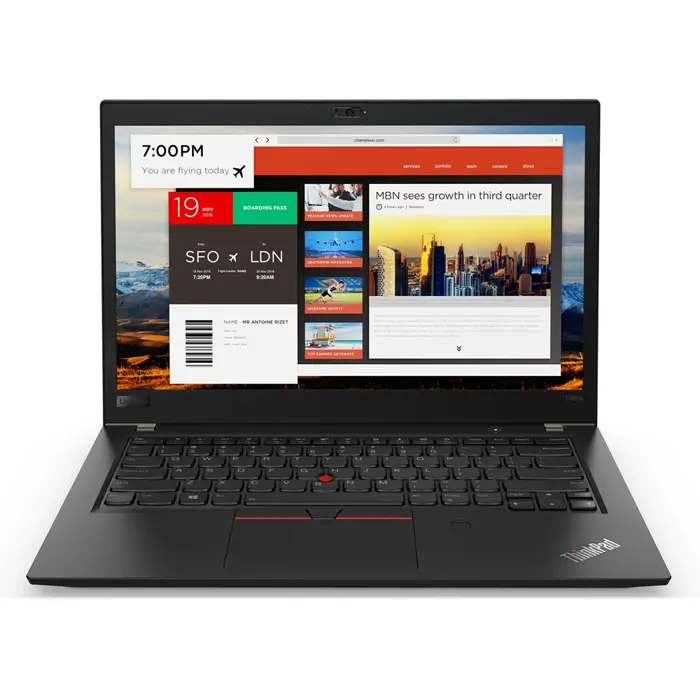 Lenovo ThinkPad T480s; Core i7 8650U 1.9GHz/16GB RAM/512GB SSD PCIe/batteryCARE+;WiFi/BT/FP/webcam/14.0 FHD (1920x1080)/backlit kb/Win 11 Pro 64-bit - Premium Obnovljeno
