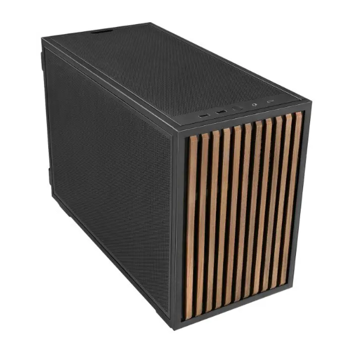Lian Li B4-mATX Wood Mini Tower Black, Wood