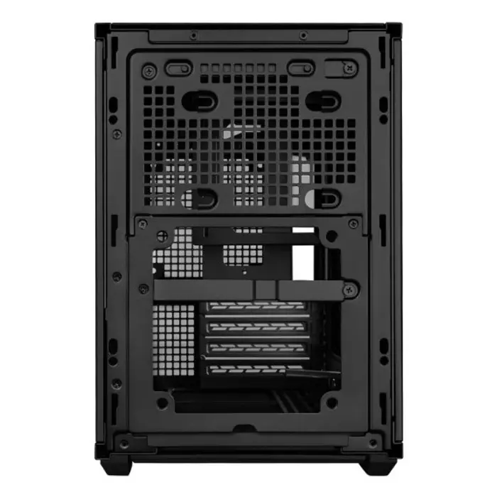 Lian Li B4-mATX Wood Mini Tower Black, Wood