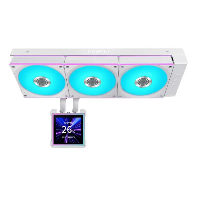 Lian Li HydroShift II LCD-S 360 CL Processor Liquid cooling kit 12 cm White 1 pc(s)