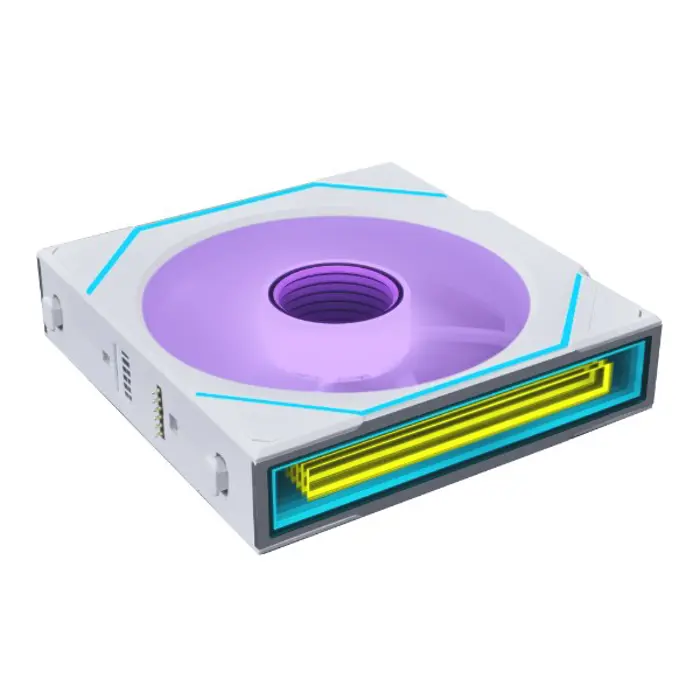Lian Li UNI FAN SL-INF Wireless Lüfter, ARGB, PWM - Reverse Blade, 140mm, weiß