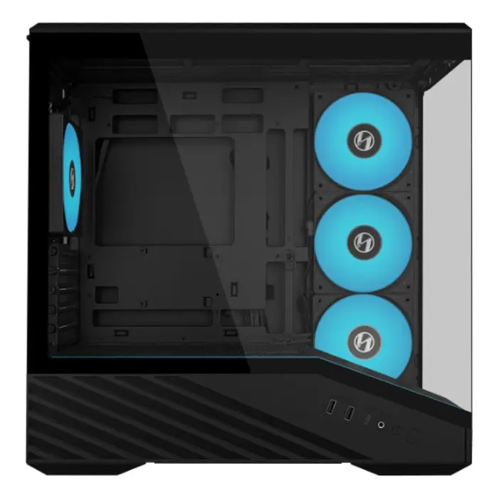 Lian Li VECTOR V100 MINI PC-Gehäuse, Micro-ATX, Tempered Glass - schwarz