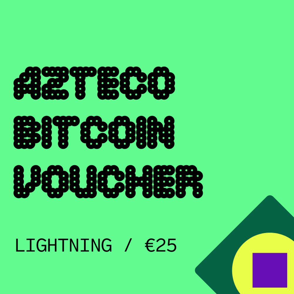 Azteco Bitcoin Lightning 25 EUR voučer/bon - 793