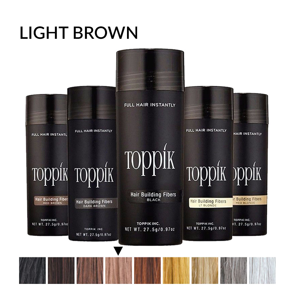 Toppik vlakna za kosu, Light Brown / Svijetlo smeđa (velika 27,5 g, do 50 nanosa) - 645