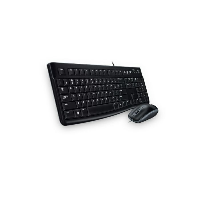 Logitech MK120 žičana tipkovnica i miš, crna