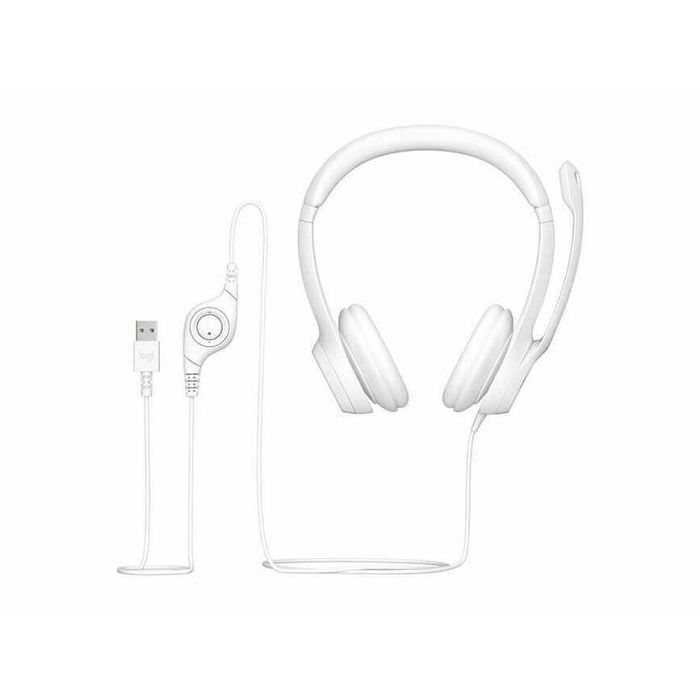 LOGI H390 USB Computer Headset - WHITE