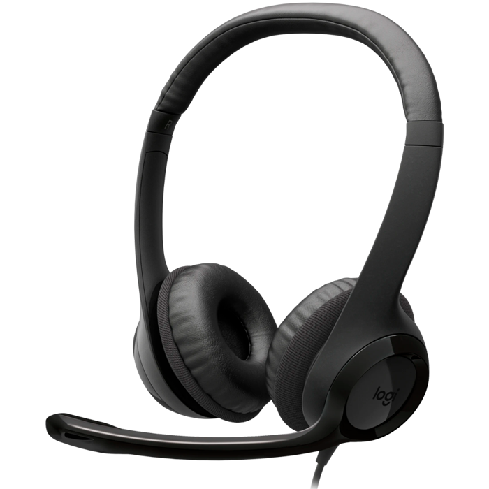 LOGITECH HEADSET-H390 USB-C Computer Headset-MIDNIGHT BLACK-USB-N/A-EMEA28i-935-USB-C