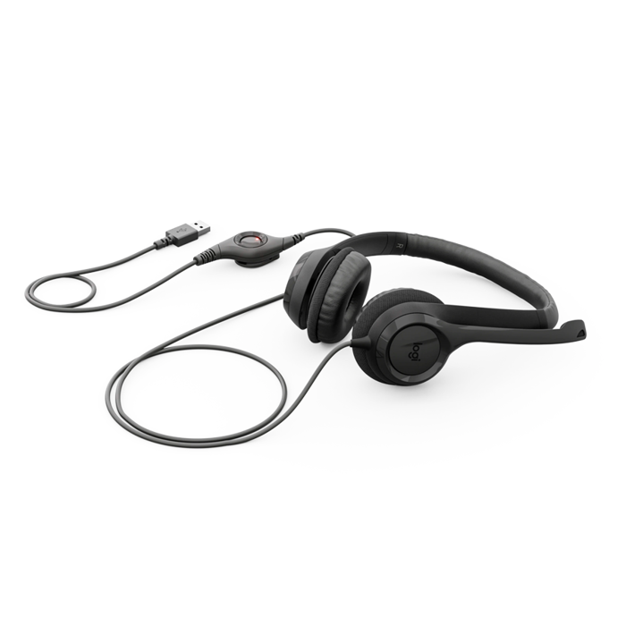 LOGITECH HEADSET-H390 USB-C Computer Headset-MIDNIGHT BLACK-USB-N/A-EMEA28i-935-USB-C