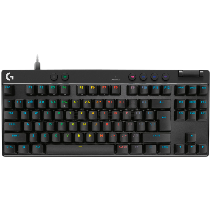 LOGITECH PRO X TKL RAPID Gaming Keyboard - BLACK - US INTL - USB - EMEA28i-935 - LINEAR