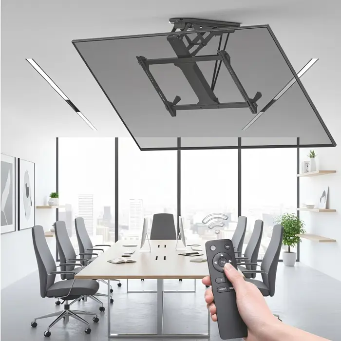 Maclean MC-880 Electric Ceiling TV Mount, 32"-70" 35kg max + Remote Control max VESA 600x411