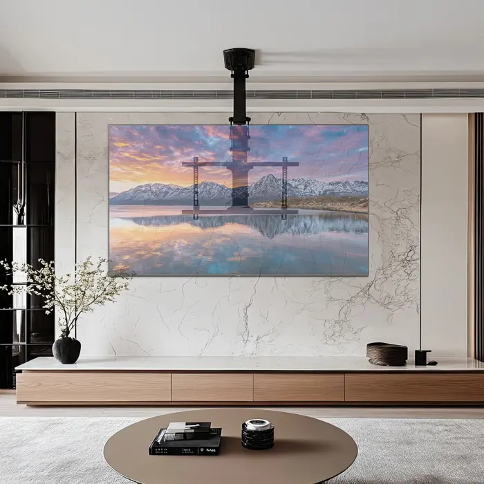 Maclean MC-880 Electric Ceiling TV Mount, 32"-70" 35kg max + Remote Control max VESA 600x411