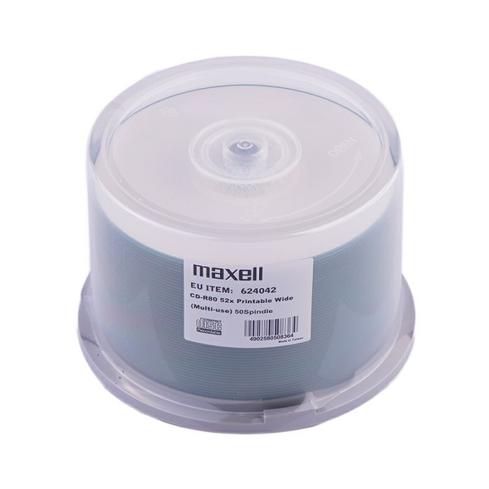 Maxell CD-R 52x, 700MB 50 kom spindle, printabilni