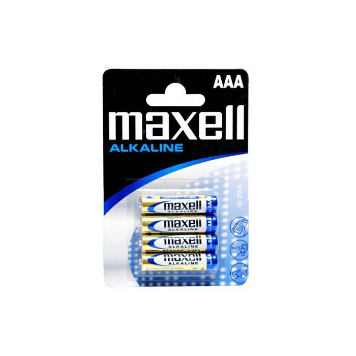 Maxell alkalne baterije LR-3/AAA, 4 komada