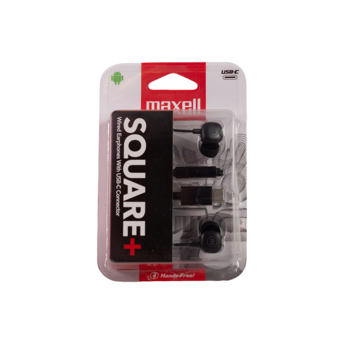 Maxell SQUARE USB-C slušalice, crne