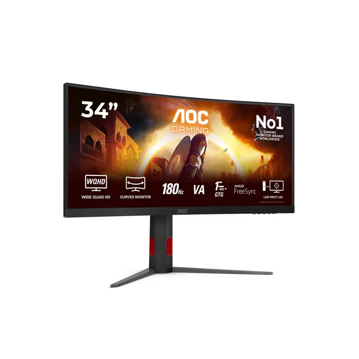 Monitor AOC CU34G4 34" 3440x1440 180Hz 1ms VA