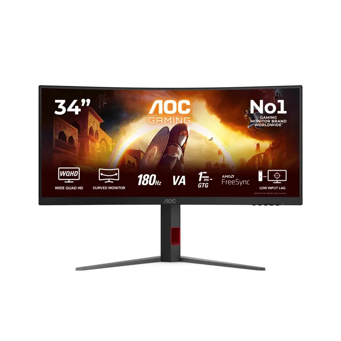 Monitor AOC CU34G4 34" 3440x1440 180Hz 1ms VA