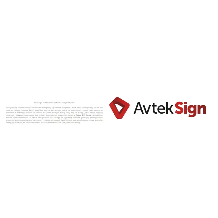 Monitor informacyjny Avtek DS2 55