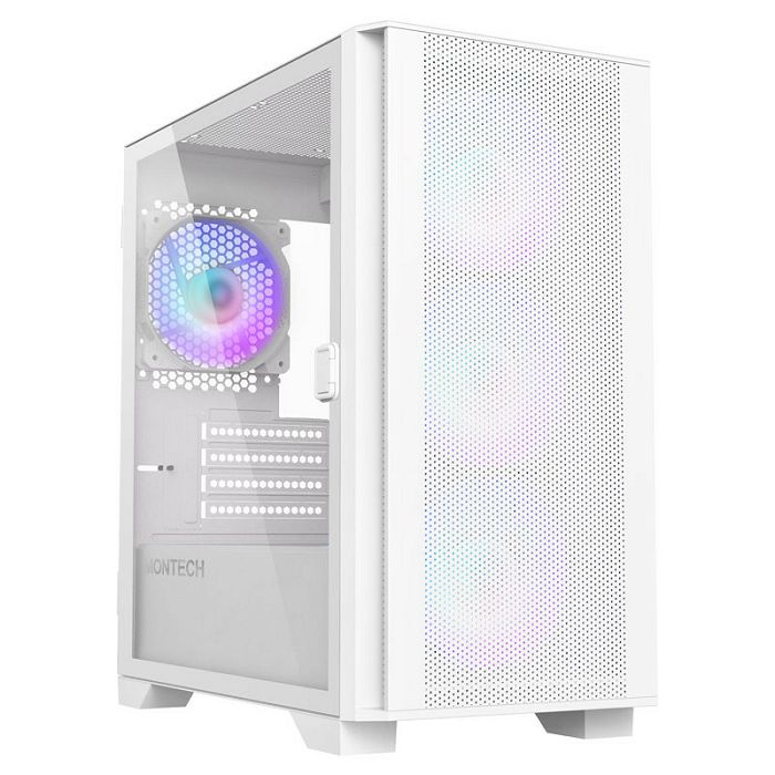 Montech AIR 100 ARGB, Micro-ATX, Tempered Glass - white