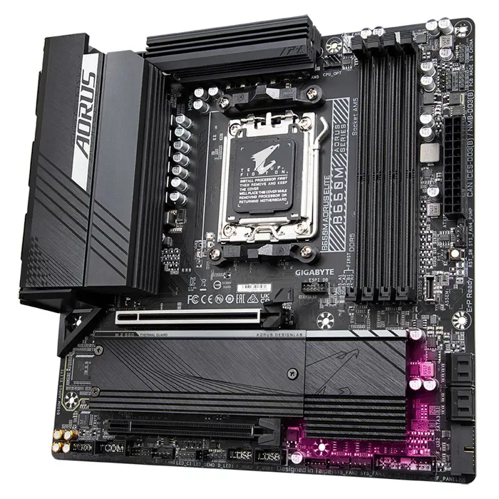 Motherboard Gigabyte B650M AORUS ELITE (B650, AM5, mATX, DDR5)