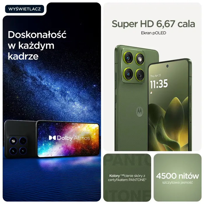 Motorola edge 70 17 cm (6.7") Dual SIM Android 16.0 5G USB Type-C 12 GB 512 GB 4800 mAh Green