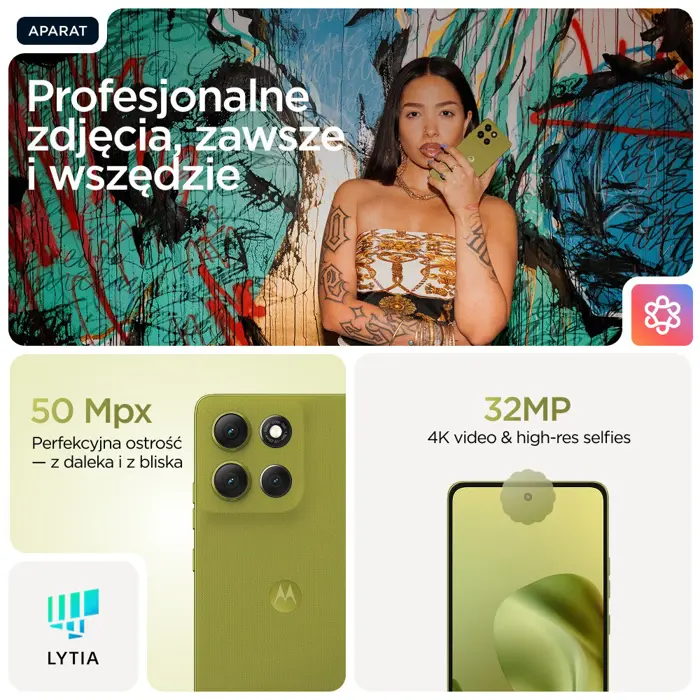 Motorola moto g86 5G 16.9 cm (6.67") Dual SIM Android 15 USB Type-C 8 GB 256 GB 5200 mAh Green