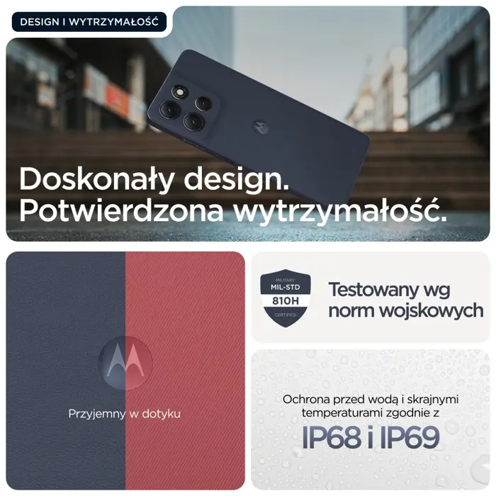 Motorola moto g86 5G 16.9 cm (6.67") Dual SIM Android 15 USB Type-C 8 GB 256 GB 5200 mAh Dark Blue