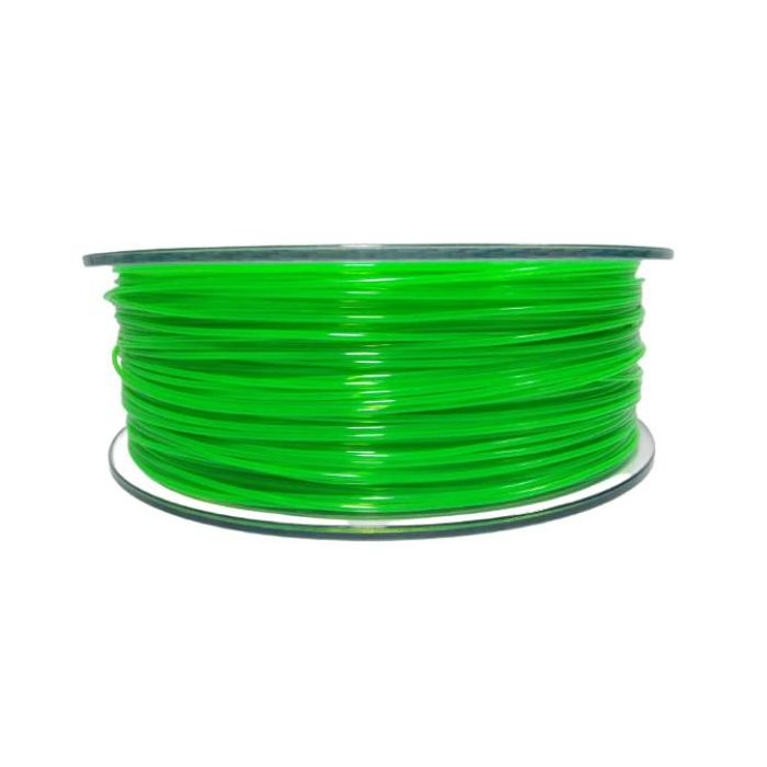 Filament for 3D, PET-G, 1.75 mm, 1 kg, green trans