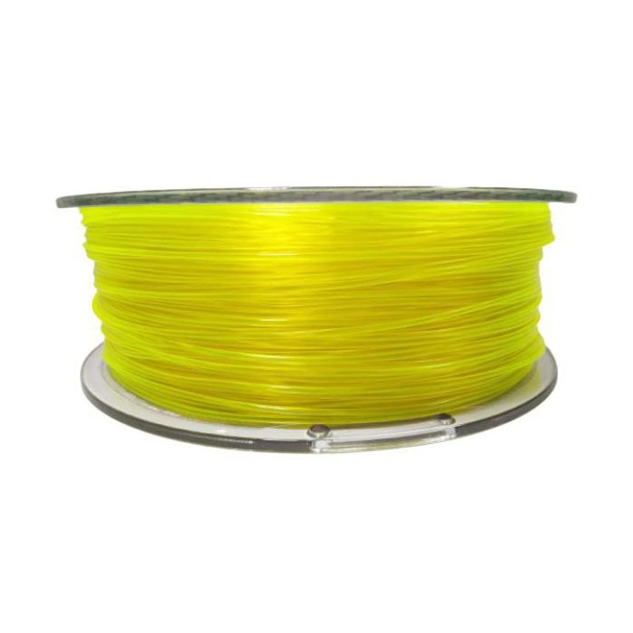 Filament for 3D, PET-G, 1.75 mm, 1 kg, yellow tran