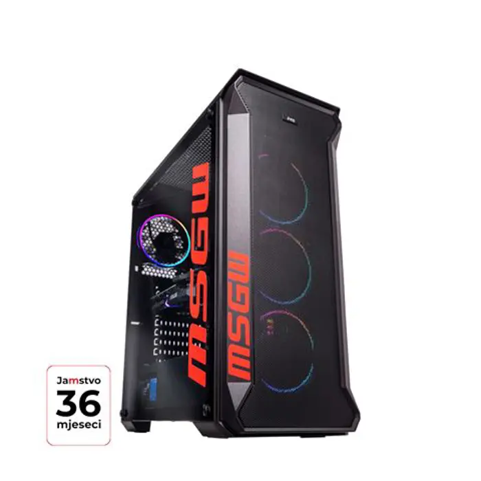 PC MSG GAMER a375, AMD Ryzen 5 5600X, 16GB DDR4, NVIDIA GeForce RTX 4060 Ti 16GB GDDR6, M.2 SSD 1TB, Free DOS