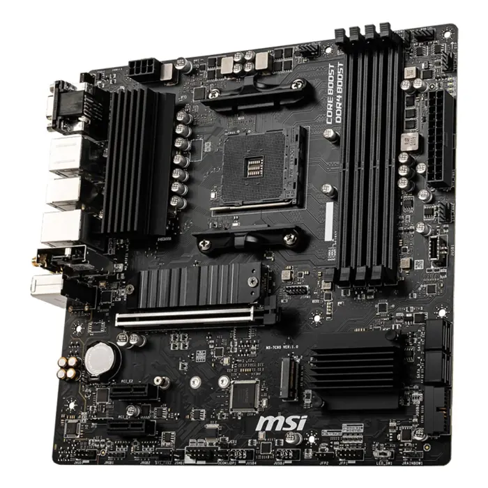 MSI | B550M PRO-VDH WIFI | Processor family AMD | Processor socket AM4 | DDR4 | Memory slots 4 | Number of SATA connectors | Chipset AMD B | Micro ATX
