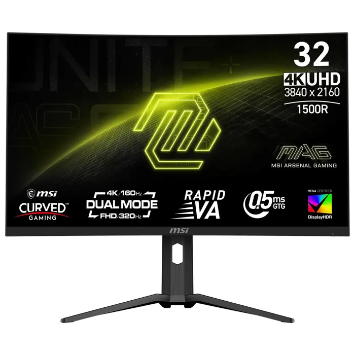 MSI MAG 321CUPDFDE, 31,5 Zoll Curved Gaming Monitor, 320Hz, Rapid VA, FreeSync Premium-9S6-3DC54A-032