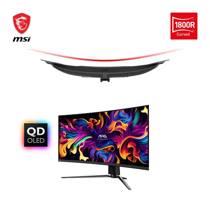 MSI MAG 341CQPDE QD-OLED computer monitor 86.4 cm (34") 3440 x 1440 pixels UltraWide Quad HD Black