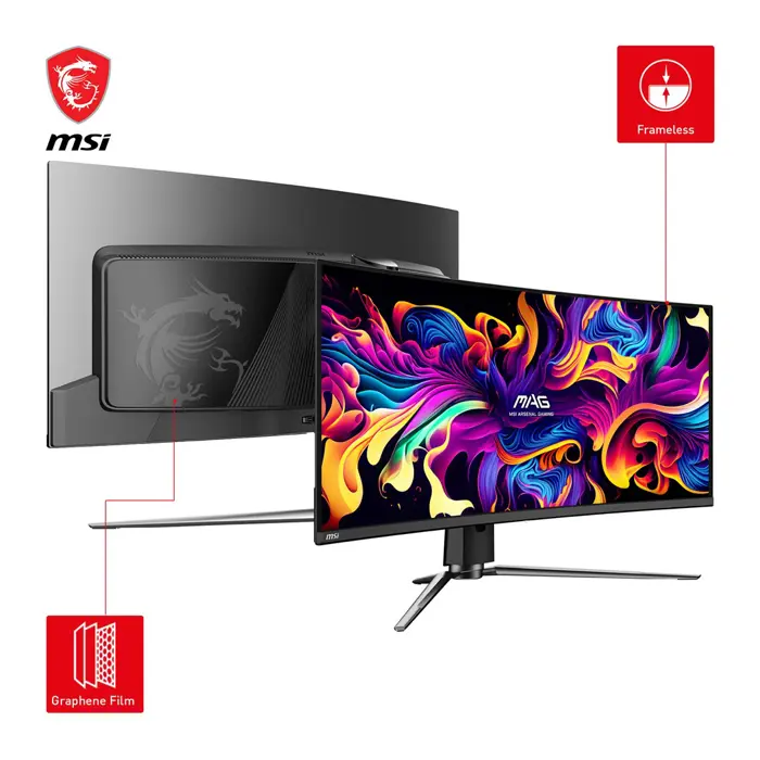 MSI MAG 341CQPDE QD-OLED computer monitor 86.4 cm (34") 3440 x 1440 pixels UltraWide Quad HD Black