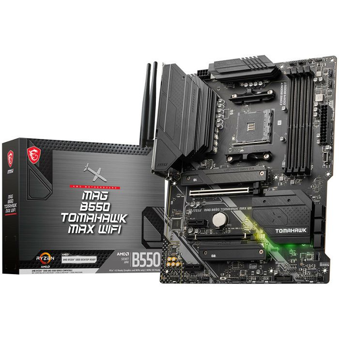 MSI MAG B550 Tomahawk Max WiFi, AMD B550 Mainboard - Socket AM4 7C94-043R