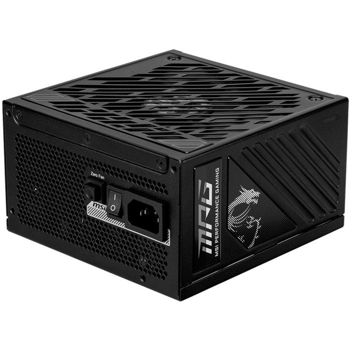 MSI MPG A850GS PCIE5 Power Supply 850W, 80 PLUS Gold, Dual PCIe 5.1 Cables, ATX 3.1, 135mm Fan, Fan Stop, OCP/OTP/OPP/SCP/OVP/UVP/SIP/NLO, Active PFC, Dimensions: 150mmx150mmx86mm, 10Y Warranty