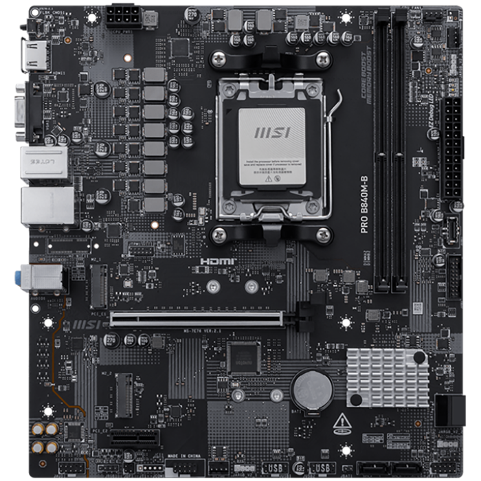 MSI PRO B840M-B mATX Socket 1851