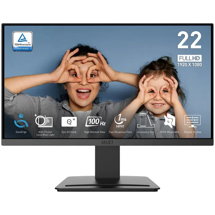 MSI PRO MP223 E2 computer monitor 54.5 cm (21.4") 1920 x 1080 pixels Full HD LED Black