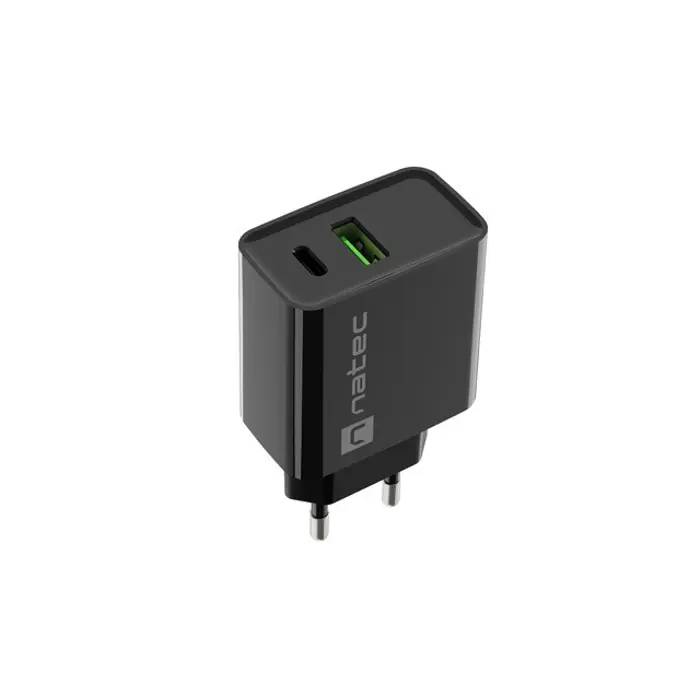NATEC NETWORK CHARGER RIBERA USB-A+USB-C 20W PD