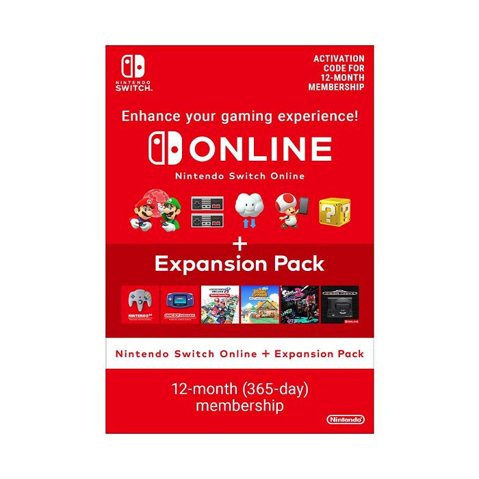 Nintendo Switch Online + Expansion Pack (365 Days Individual Membership)