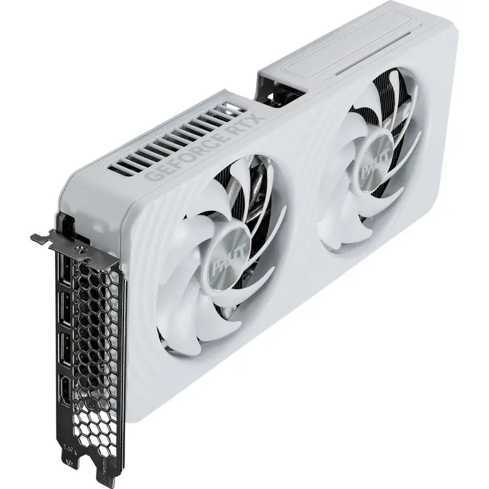 Palit GeForce RTX 5060 OC WHITE 8GB, graphics card DLSS 4, 3x DisplayPort, 1x HDMI 2.1