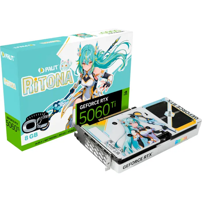 Palit GeForce RTX 5060 Ti OC RiTONA 8GB (white, DLSS 5, 3x DisplayPort, 1x HDMI 2.1)