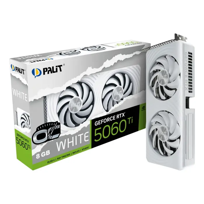 Palit GeForce RTX 5060 Ti White OC NVIDIA 8 GB GDDR7